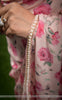 Sameera Pure Silk-Crepe Floral Printed and Pearl Embroidered Border Saree