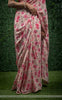 Sameera Pure Silk-Crepe Floral Printed and Pearl Embroidered Border Saree