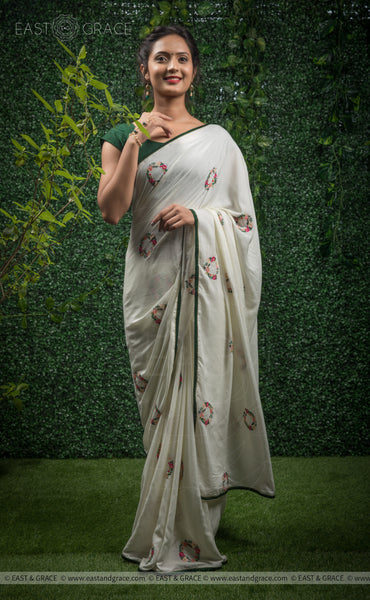 Shaurya Modal Cotton Handcrafted and Embroidered Saree