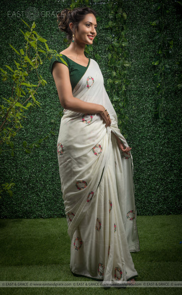 Shaurya Modal Cotton Handcrafted and Embroidered Saree