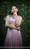 Vishakha Lavender Modal-Satin Hand-Embroidered Blouse & Lehenga