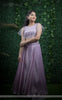 Vishakha Lavender Modal-Satin Hand-Embroidered Blouse & Lehenga