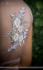 Chitra Lavender Pure Silk-Organza Hand-Embroidered Blouse & Lehenga