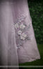 Chitra Lavender Pure Silk-Organza Hand-Embroidered Blouse & Lehenga