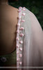 Anuradha Pink & Green Raw-Silk Hand-Embroidered Ribbonwork Lehenga