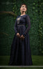 Lavanya Satin Handcrafted and Embroidered Navy Blue Dress