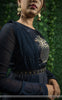 Lavanya Satin Handcrafted and Embroidered Navy Blue Dress