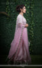 Punarnava Baby Pink Raw-Silk Ribbonwork Hand-Embroidered Lehenga