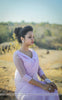 Lavender Breeze Pure Silk-Organza Hand Embroidered Saree
