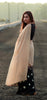 Gold Lotuses on Apricot Pure Silk Georgette Saree