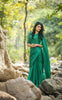 Sweet Pear Celadon Green Pure Satin Georgette Saree
