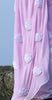 Lilac Pure Silk Georgette Ribbon-Work Saree