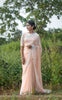 Gentle Deer Pure Satin-Georgette Ribbon Embroidered Saree