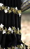 Black Buttercup Pure Silk Georgette Ribbonwork Saree