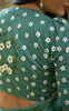 Sweet Pear Celadon Green Pure Satin Georgette Saree