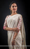 Asawari Pure Silk-Crepe Hand Embroidered Saree