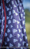 Shayantani Navy Blue Muslin-Cotton Hand-Painted Saree