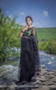 Black Cassia Pure Silk-Organza Hand Embroidered Saree
