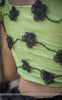 Black Cassia Pure Silk-Organza Hand Embroidered Saree