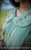 Hornet Pure Silk-Crepe Hand Embroidered Saree