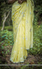 Sungold Pure Flat Silk-Chiffon Hand-Embroidered Saree