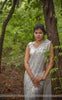 Rouge Burst Pure Silk-Chiffon Printed Saree