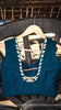 Deep Sea Green Raw Silk Zari Embroidered Blouse