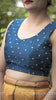 Deep Sea Green Raw Silk Zari Embroidered Blouse