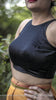Nightsong Black Lycra-Satin Designer Blouse