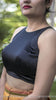 Nightsong Black Lycra-Satin Designer Blouse
