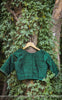 Dark Forest Green Raw Silk Blouse