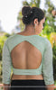 Pista Raw Silk Blouse With Floral Embroidery