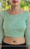 Pista Raw Silk Blouse With Floral Embroidery