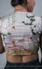 Light Lavender Raw-Silk Blouse With Hand Embroidered Ribbon Work Swan Motif