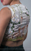 Light Lavender Raw-Silk Blouse With Hand Embroidered Ribbon Work Swan Motif