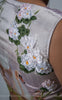 Light Lavender Raw-Silk Blouse With Hand Embroidered Ribbon Work Swan Motif