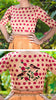 Morning Sunshine Red Rose Raw Silk Hand Embroidered Blouse