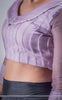 Lavender Breeze Pure Silk-Organza Designer Blouse