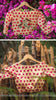 Morning Sunshine Red Rose Raw Silk Hand Embroidered Blouse